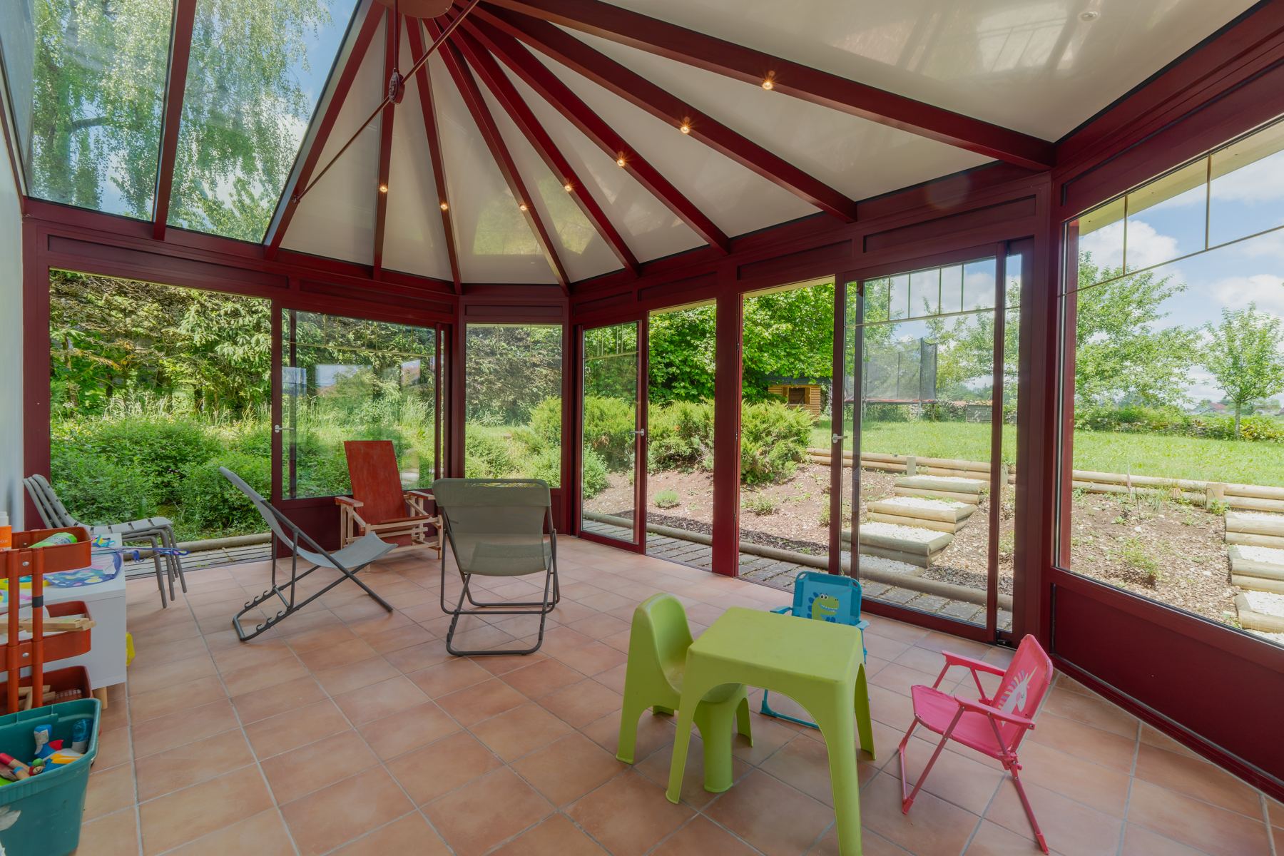 Photo immobilière · Orchamps · Véranda